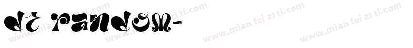 DT Random字体转换